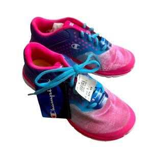 Champion | Girls Hot Pink & Blue Memory Foam Insole Sneakers New With Tags NWT